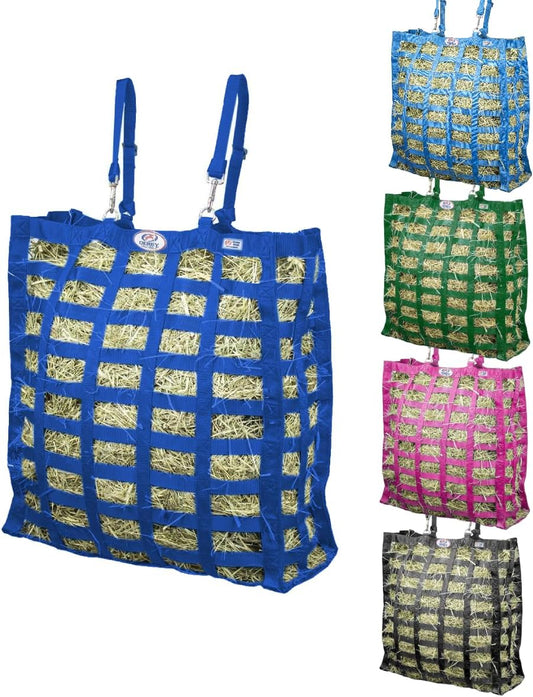 Derby Originals Supreme 4-Sided Slow Feed Hay Bag – Patented, 1-Year Warranty, 3.5" & 1.75" Openings