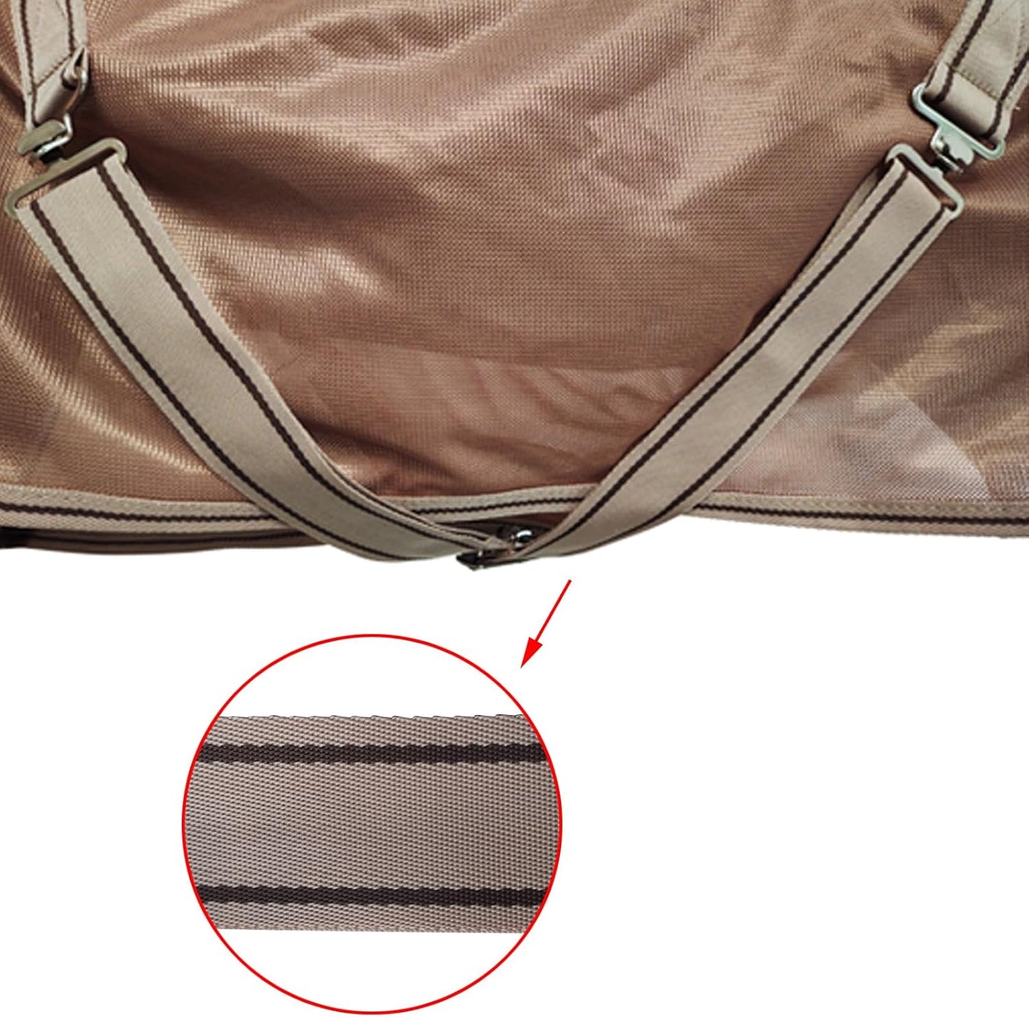 BARN & STABLE Breathable and UV Protective Tear-Resistant Mesh Horse Fly Sheet Comfy Equine Summer Sheet with Removable Web Leg Straps