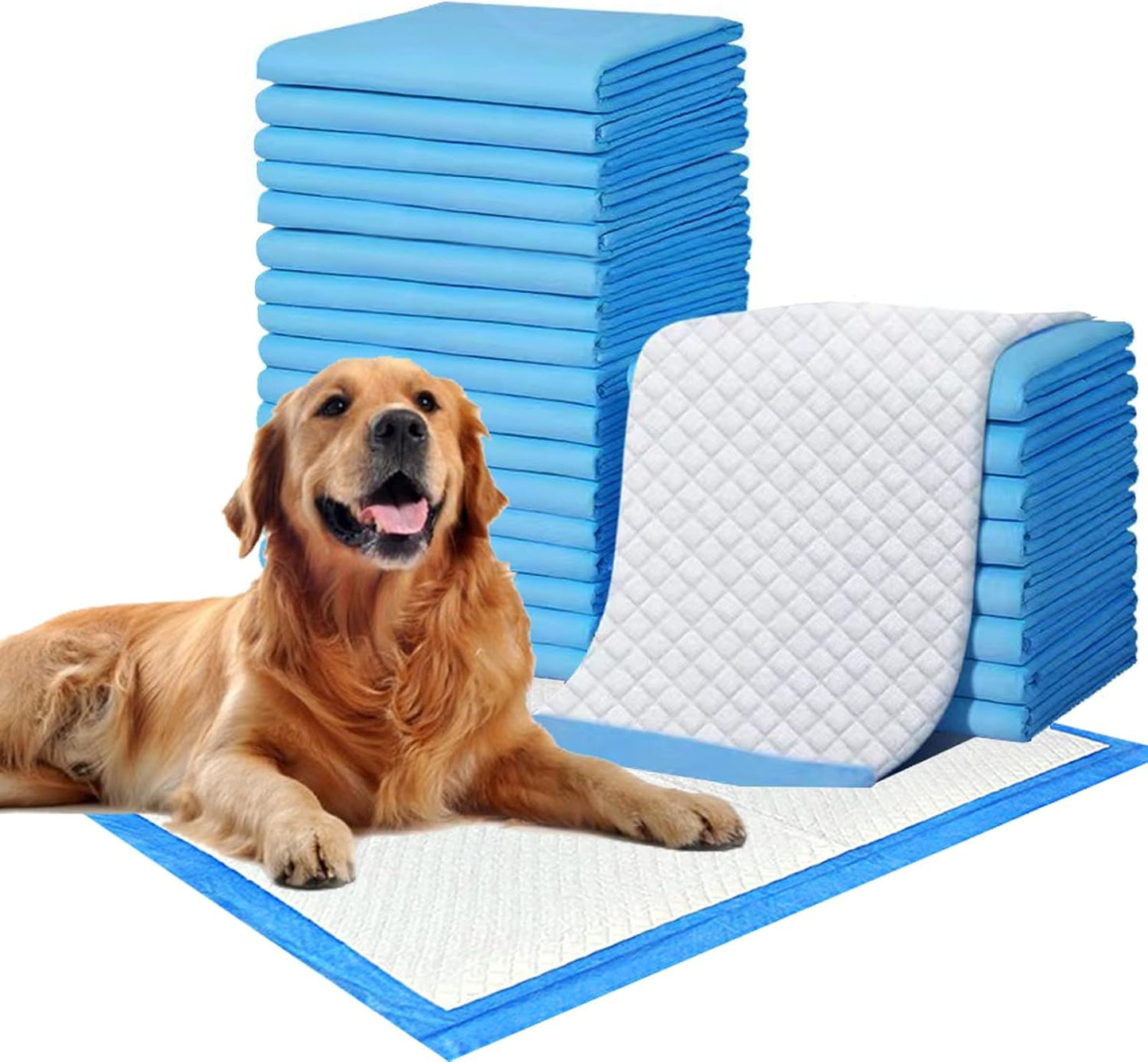 NEZO Dog and Puppy Training Pads，Extra Large 30 x 36 inch-180 Count Pee Pads with Leak-Proof and Super Absorbent…