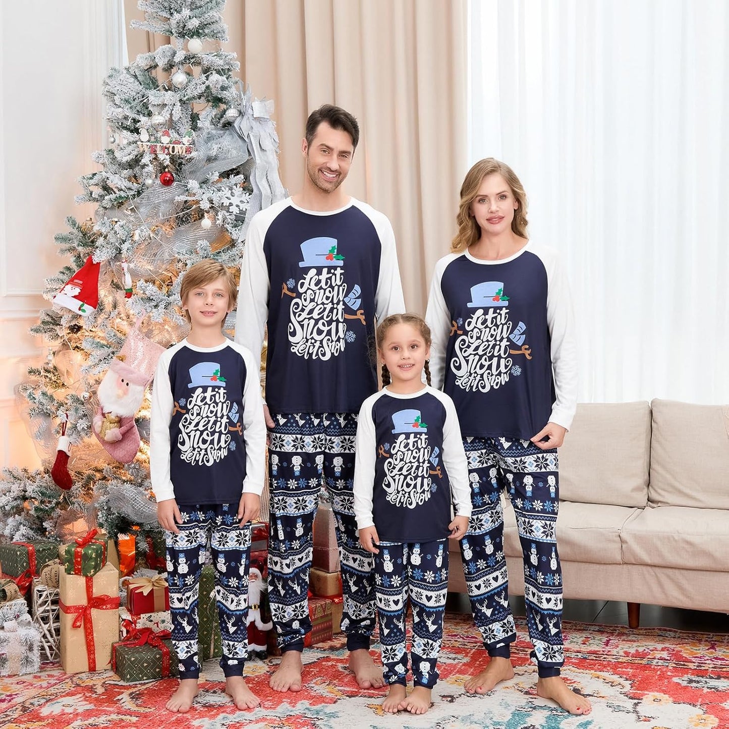 Matching Family Christmas Pajamas Set - Xmas Sleepwear PJs