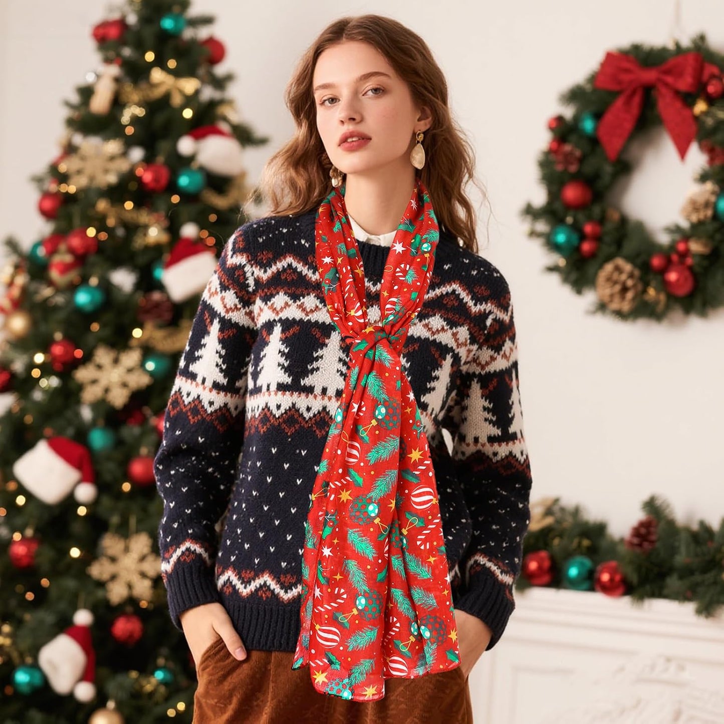 E-Clover Fashion Scarf for Women Lightweight Scarves Shawl Wrap for Spring/Summer Winter