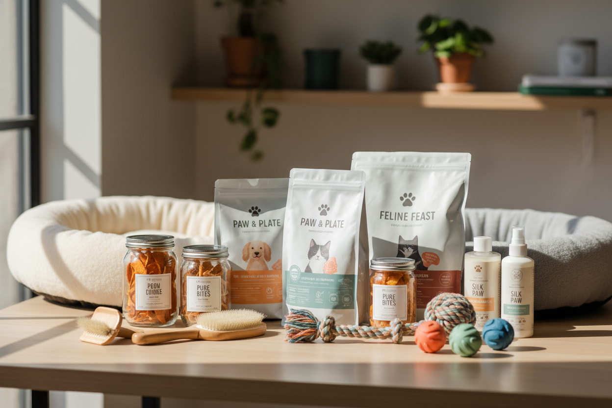 From nutritious food, healthy treats, and grooming essentials to durable toys and cozy beds, every item is carefully selected for quality and safety. (MAKE IT REAL PHOTO)